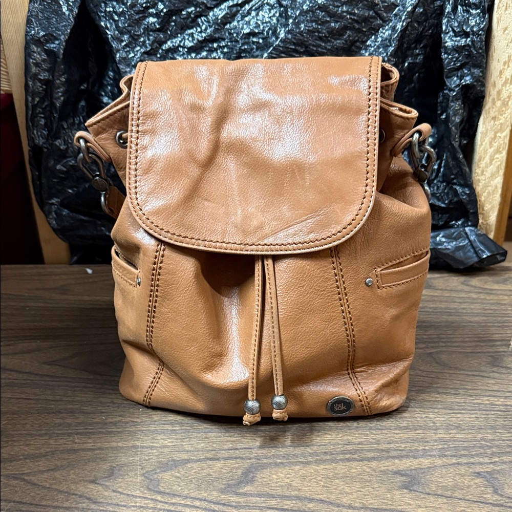 The Sak Tan Leather Backpack